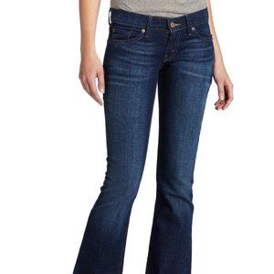 y2k Levis 524 dark wash super low bootcut flare